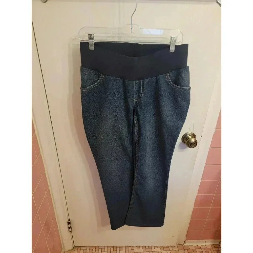 Motherhood Maternity Ankle Crop Jeans Small Relax Fit
